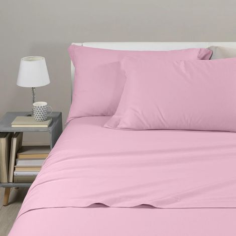 Parure de lit avec Housse de Couette 100% Coton – 2 Taies d’Oreiller 50x80 cm, Linge de Lit Confortable et Elégant - Housses de Couettes Pour 1 Personne ou 2 Personnes (1/5)