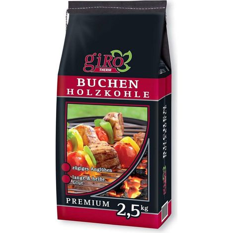 GIRO Buchenholzkohle Premium, 2,5 Kg