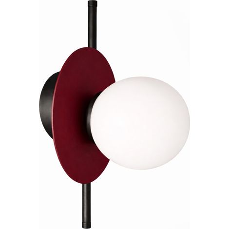 Wandleuchte 1xE14 Luma Black/Wine (1/5)