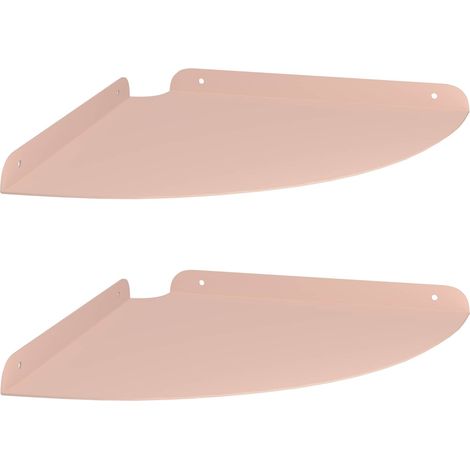 Maison Exclusive - Schwebendes Regal mit Regal 2 pcs Rosa 30 x 30