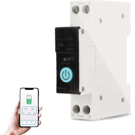 Disjoncteur Intelligent - 1 À 63 A - Compatible Alexa Et Google Assistant - Modes Minuterie Compte À Rebours Boucle - PA66 (1/4)