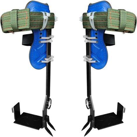 Ensemble de pointes d'escalade d'arbre avec sangles de ceinture de harnais de sécurité réglables, kit d'escalade d'arbre avec 2 engrenages en acier, outils d'escalade (1/5)