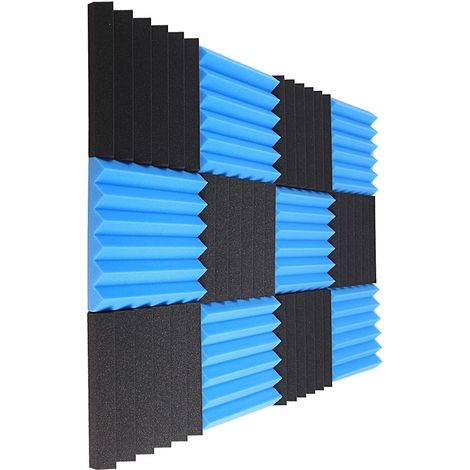 Panneaux Acoustiques en Mousse Haute Densité pour Isolation Phonique, Mousse Absorbante 3D Design Professionnel, Lot de Panneaux Insolubles pour Studio (1/5)
