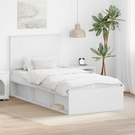 Estructura de cama 90 x 200 cm Madera de pino macizo