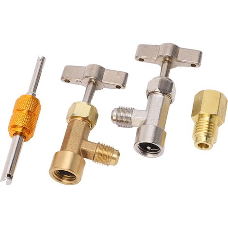 Kit de réparation de ligne CA avec adaptateur et outil d'extraction de noyau pour robinets auto-obturants à perforation unique R134A