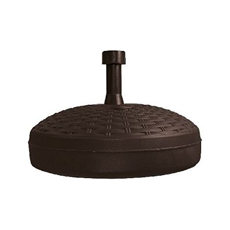 Base pour parasol en plastique anthracite Rattan Adriatique (1/6)