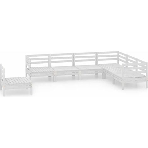 Maison Exclusive - Juego de muebles de jardín 7 piezas madera mac (1/5)