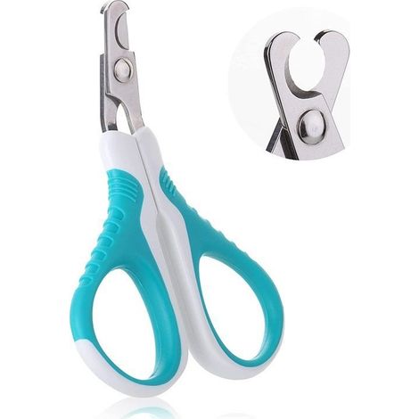 Bleu ciel Coupe ongles professionnel pour les animaux domestiques, ciseaux à griffes pour chat, tête de coupe unique à 25 degrés, idéal pour les petits chiens, chiots, chats et lapins (1/5)