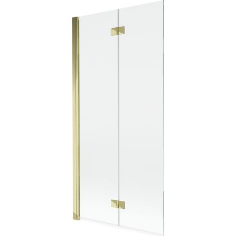 Mexen Mist paratia da doccia a 2 ante sinistra 90 x 150 cm, trasparente, oro - 8A9-090-002-50-00-L (1/5)