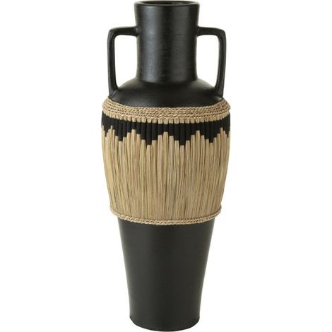 Vase Amphore Design "Herbes" 100cm Noir (1/3)