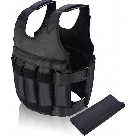 Veste lestée 50kg, Veste d'entraînement Poids Lourd, pour Hommes Femmes Adultes, Fitness et Musculation (1/5)
