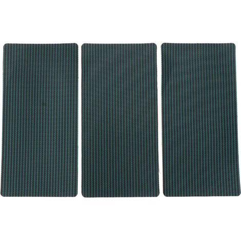 Kit de réparation pour piscine – 3 patchs auto-adhésifs en polypropylène vert, 10 x 20 cm, résistants à l’eau et aux UV