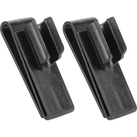 Support de sac de golf Clip en plastique Noir robuste Fixation pour putter Accessoire de golf durable (1/5)
