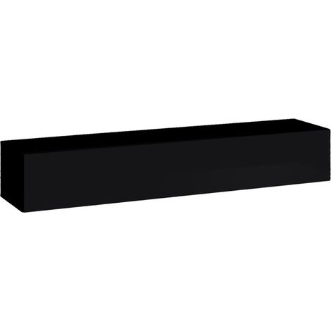 Banc TV Mural Design "Switch" 180cm Noir (1/3)