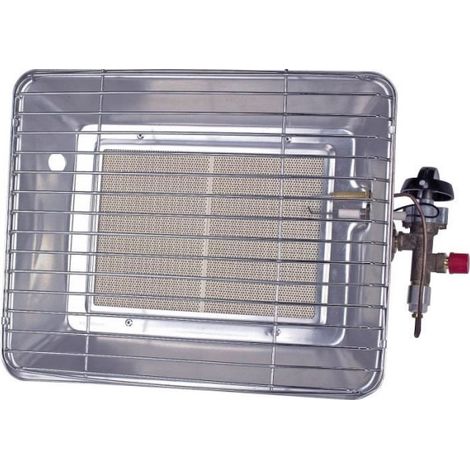 Chauffage infrarouge de chantier - ROTHENBERGER - 4200 W - Avec détendeur et flexible - Bas - Gris (1/5)