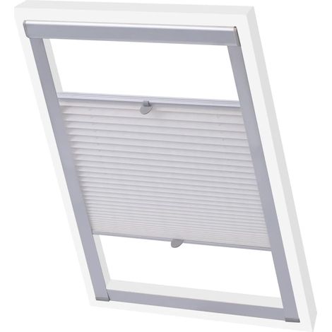 Tenda Plissettata Oscurante Bianca M06/306 vidaXL (1/5)