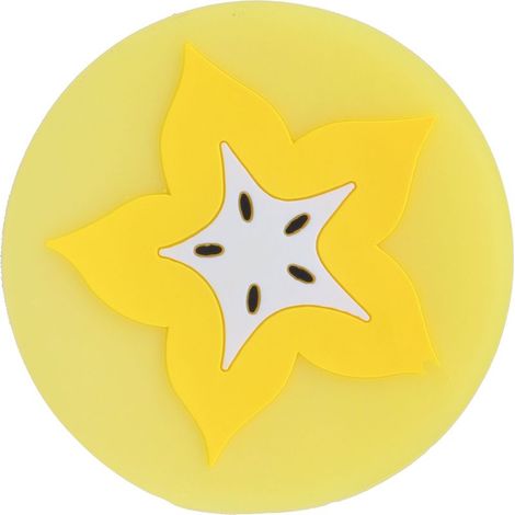 Dessous de verre en forme de carambole, set de table, dessous de verre en silicone, accessoires de cuisine (1/5)