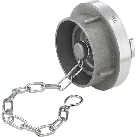 Raccord aveugle Storz aluminium. 52-C avec chaîne. 52-C. PN 10 FORTIS