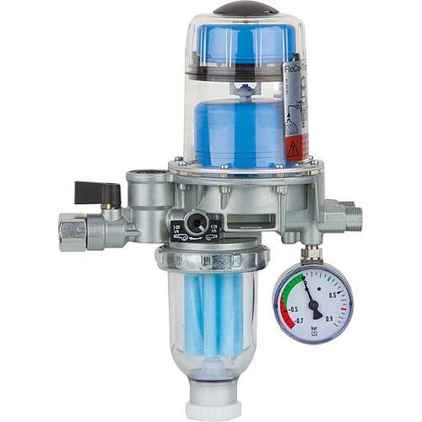 Purgeur Flo-Co-Top 2 KM Si avec filtre intégré, clapet anti-retour et manomètre dépression (1/3)