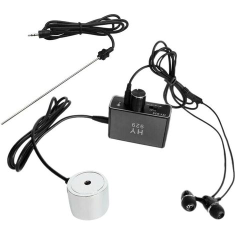 Wasserrohr-Leckdetektor, Sensor-Monitor-Tester-Set, Dual-Sonden, Kopfhörer, hohe Empfindlichkeit, Pipeline-Wasserortungs-Set, EU-Stecker