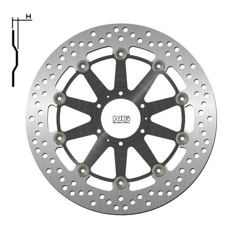Disco de freno flotante NG para Honda XL 1000V, CB 1100EX 1999-2018, 296 mm