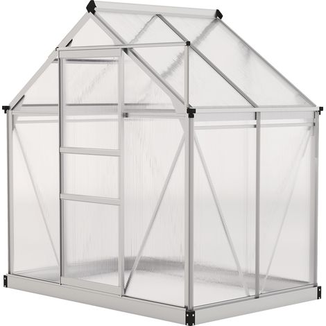 Abri de jardin / carré potager, extérieur, rangement outillage, résistant, fenêtres décoratives, 190 cm, 132 cm, rangement extérieur, protection outillage (1/5)