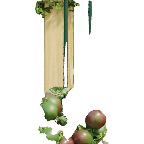 Estacas de jardín, de metal, 90 cm de largo, verde militar. (1/2)