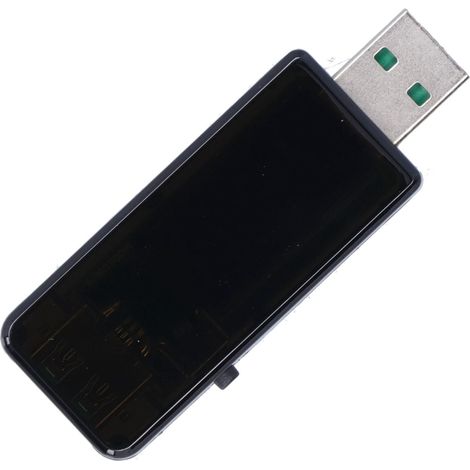 Testeur USB Android noir avec écran LCD numérique, détecteur de charge USB, voltmètre (1/5)