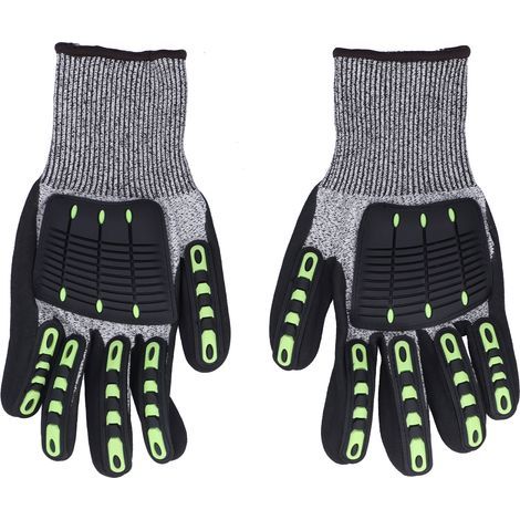 Gant de protection anti-coupure niveau 5, gant de travail noir pour le jardinage et les activités de plein air (1/5)