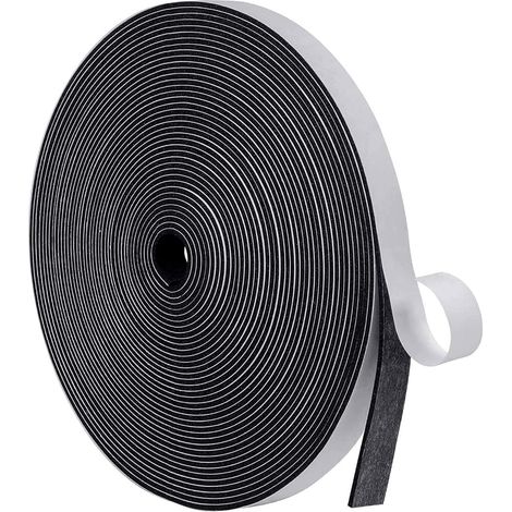 12mm W 1.5mm D 10M Soundproofing Door Window Seal Strip Self Adhesive Door Seal Strip for Collision Seal Soundproof (1/5)
