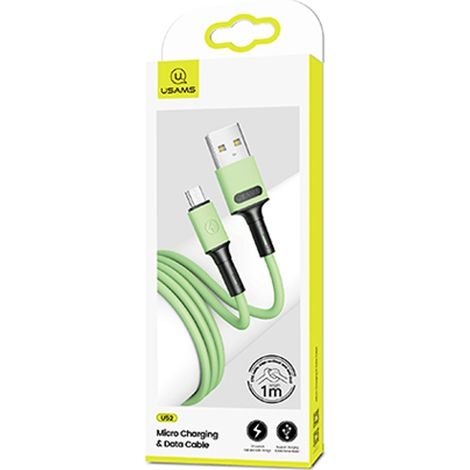 USAMS 1m Micro-USB-Kabel Schnellladekabel Grün