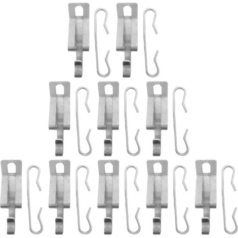 20 Stück Aluminium Kabelklemmen mit Haken und Abstandshaltern für Heizkabel und Dachrinnen Bruchfest Leicht Wetterbeständig Kabelbefestigung für Außenbereich (1/5)