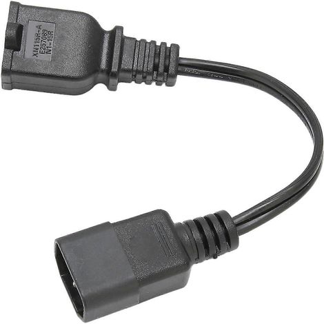 Câble adaptateur secteur étanche IEC320 C14 vers 1/15R mâle-femelle, compatible avec lampe de bureau, appareil photo numérique et projecteur 100250V-YM (1/5)