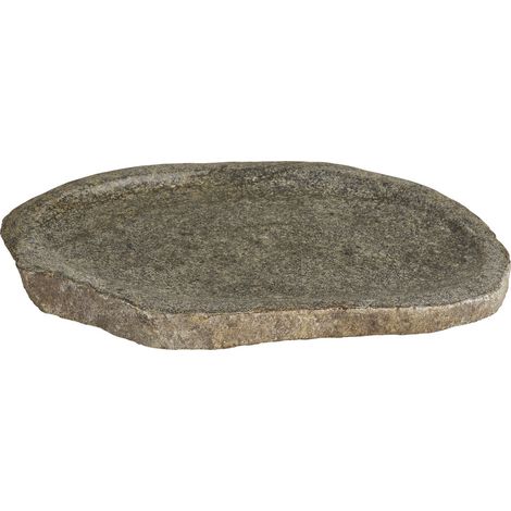 Vassoio da bagno Gara in pietra riverstone naturale 30x25 cm (1/5)