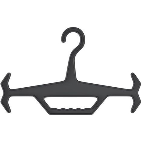 Multifunctional Clothes Hanger, Sturdy High Load Capacity Coat Rack with Comfortable Handle, Ideal for Outdoor Use (Black) (1/5)