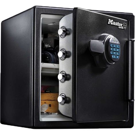 MASTER LOCK Coffre-fort [Ignifuge et Etanche] [XL 33,6 Litres] [Combinaison Electronique] - LFW123FTC - Pour vos documents d'identité, documents A4, ordinateurs portables, bijoux