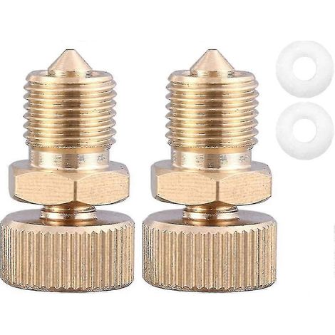 Lot de 2 valves de purge de sécurité M10x1 pour pompe haute pression airsoft PCP, adaptateur 300 bar/4500 psi XiXi (1/4)
