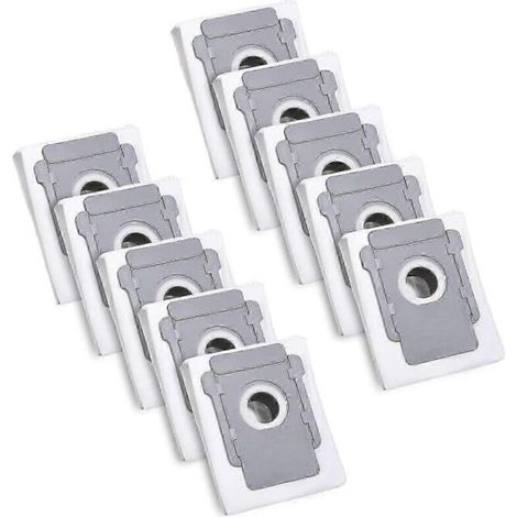 10 Dammsugarpåsar for iRobot Roomba I7 I7+ I3 I3+ I4 I4+ I6 I6+ J7 J7+ I8 I8+s9 S9+ E5 E6 E7 Clean Base, Tillbehör szrh as-AquaForge (1/5)