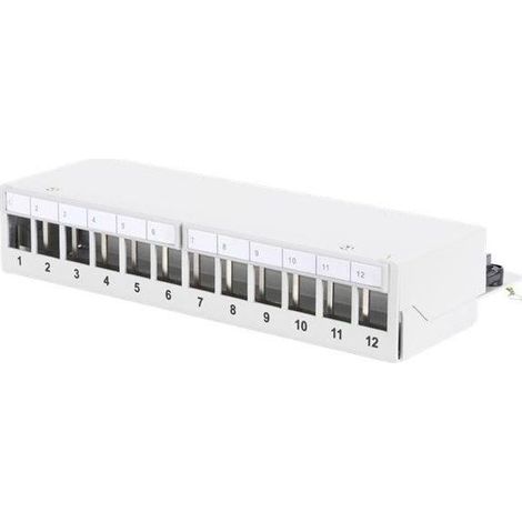 Panneau de brassage modulaire gris clair 265 mm (1/3)
