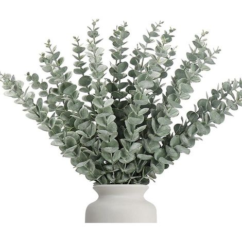 de Tiges D'Eucalyptus Artificielles Pouces Fausse pour DéCor Table Basse Ferme Mariage 1 Ensemble 18 (1/5)