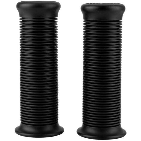 Pair - Paire de poignées de guidon universelles en TPU pour moto, 1 pouce, 25mm/ 1.1 pouces, 28mm, Vintage, noires (1/5)