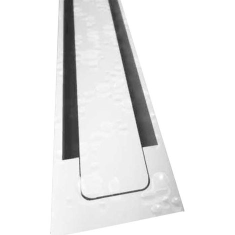 "CANALINA PER DOCCIA A PAVIMENTO A SCOMPARSA/PORTAPIASTRELLE """"CANALISSIMA"""" cm 100 - Griglia Inox/ABS"