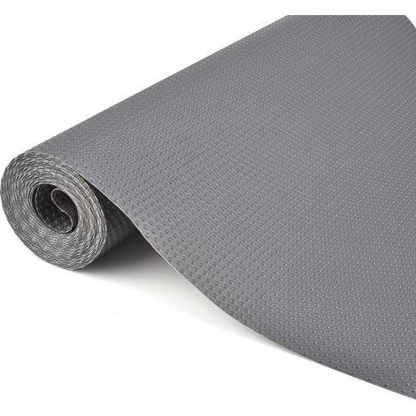 Tapis de tiroir antidérapant 30x300cm - Revêtement de tiroir - Eva non adhérent - Imperméable - Antidérapant pour étagères, armoires, tiroirs, réfrigérateurs, maison, bureau, coupe libre, gris (1/5)