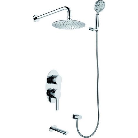 Gruppo doccia miscelatore soffione doccetta getto in ottone Orian-GD240 kamalu