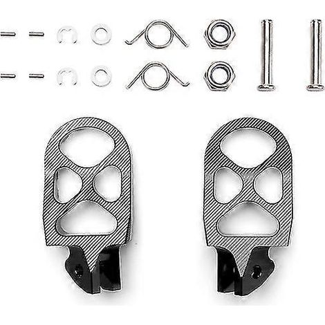 Motorrad-Pedalhalterung aus 7075 Aluminiumlegierung für elektrische Offroad-Fahrzeuge, passend für Segway/Surron Pedal-Kit – Schwarz (1/5)