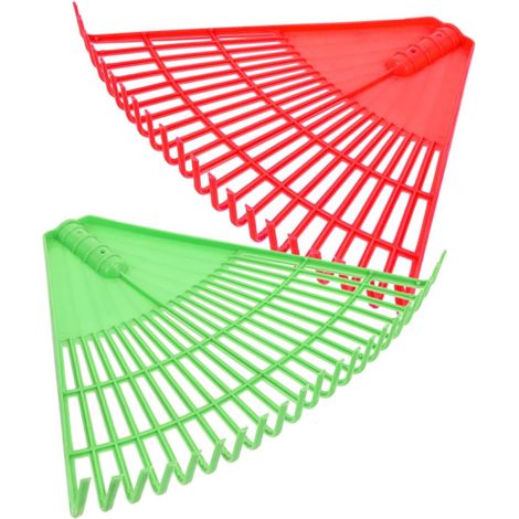 Râteau à Feuilles Robuste 2 Pièces en PP pour Jardin et Feuilles Travaux de Jardinage, Fleurs et Feuilles, Outil de Culture Manuel, Lot de 2 Pièces (1/5)