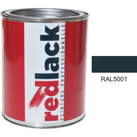 Barattolo da 1L di vernice – RAL 5001 – Verde blu – lucida – multisupporto – Redlack