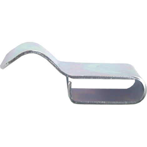Federstahlklemme, verzinkt, 28 x 60 x 12 x 7,5 mm, 50 Stück, Granit (1/2)