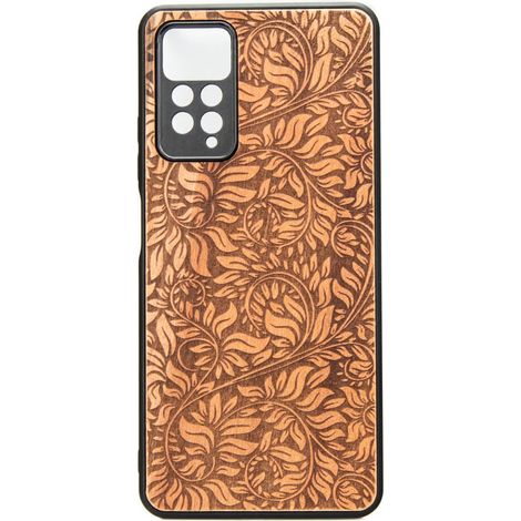 Custodia in legno per Xiaomi Redmi Note 11 Pro FOGLIE DI MELA