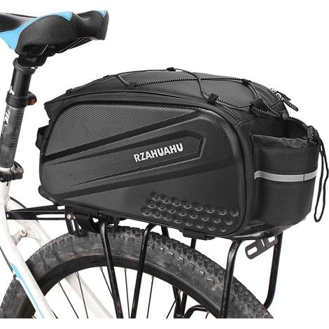 Sacoche de Vélo Sacoche Porte-Bagages 10L Sacoche de Coffre de Siège Arrière de Bicyclette Vélo pour Porte-Bagages Sac de Rangement Sac à Vélo comme Sac à Main et Sac à Bandoulière (1/5)